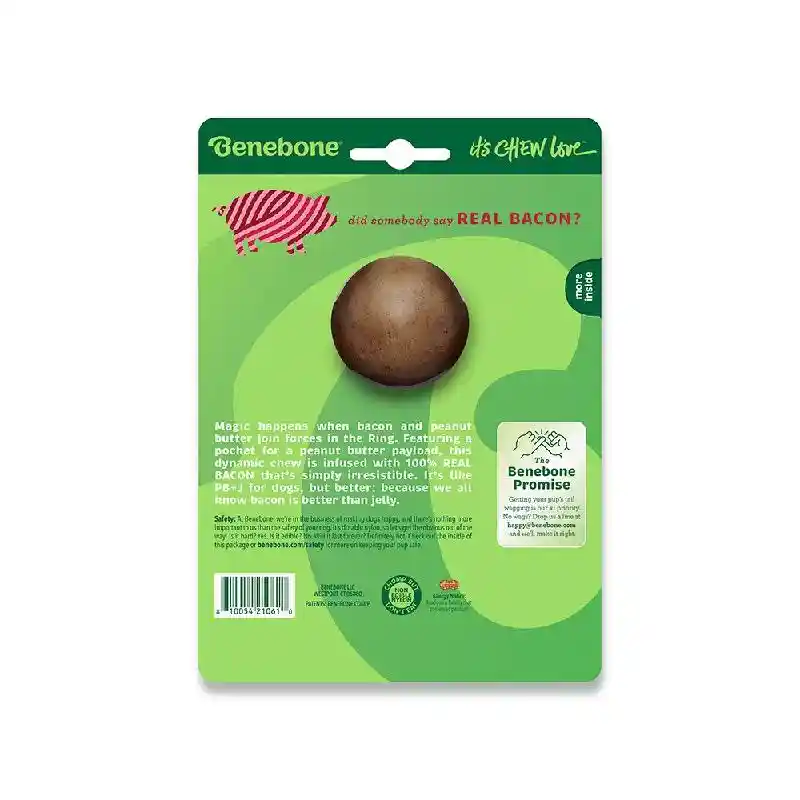Benebone Chew Ring Bacon Medium