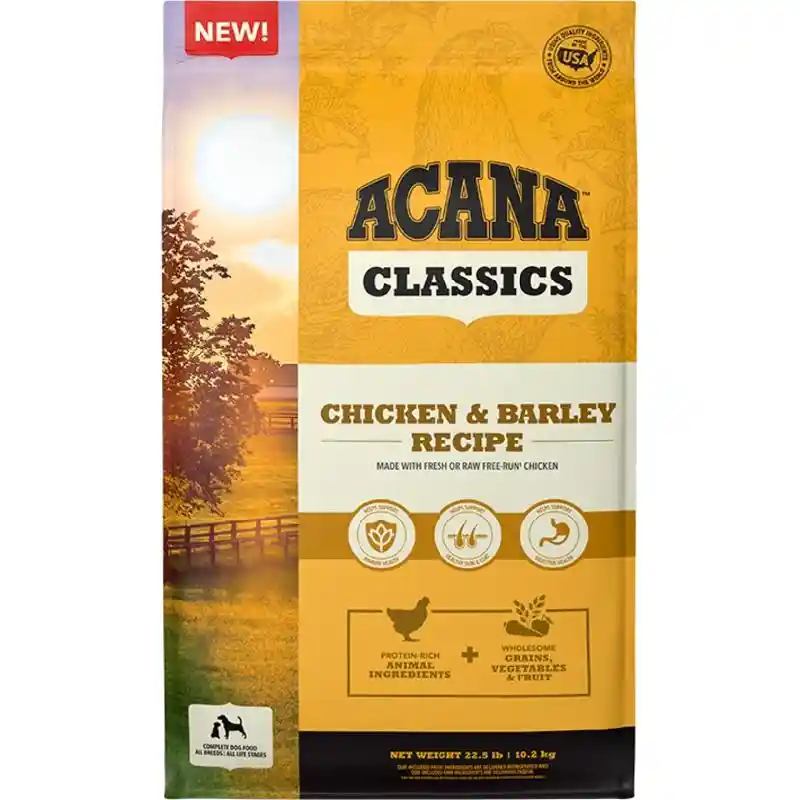 Acana Dog Classics Chicken Barley 22.5#