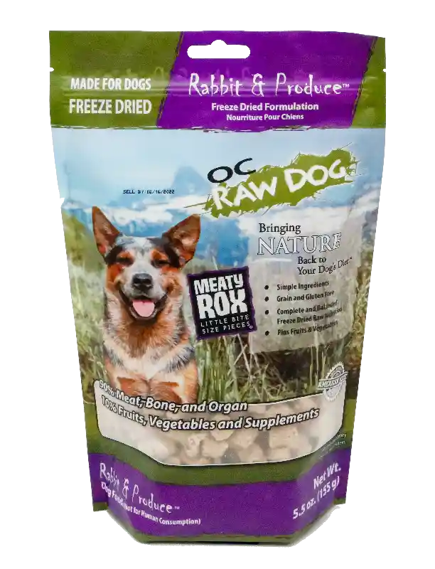 OC Raw FD Rabbit Meaty Rox 5.5oz