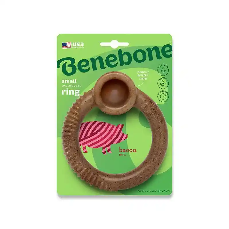 Benebone Chew Ring Bacon Small