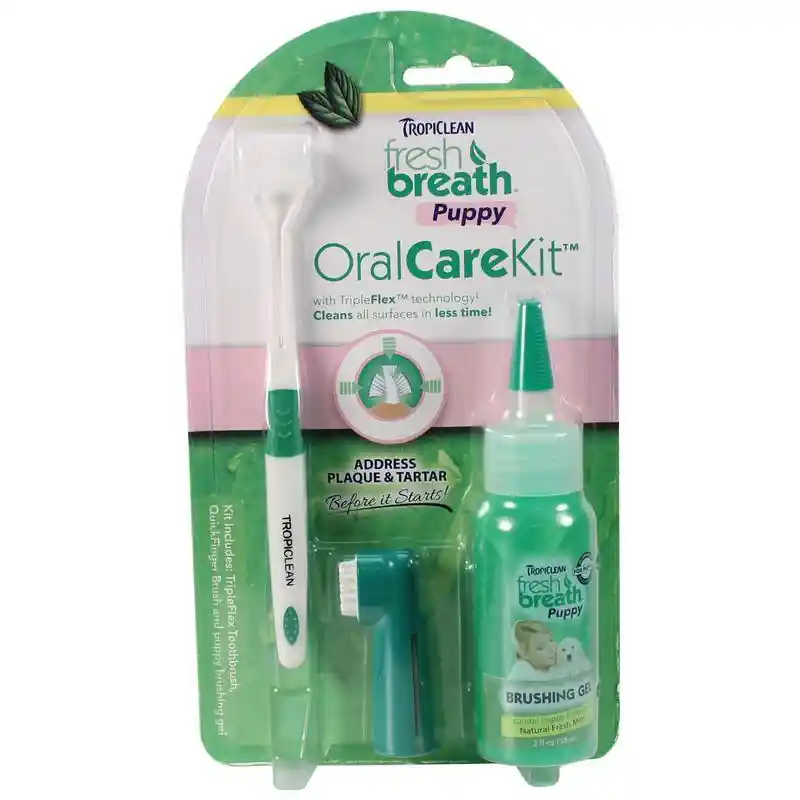 Tropiclean Fresh Breath Oral Care Kit For Dogs