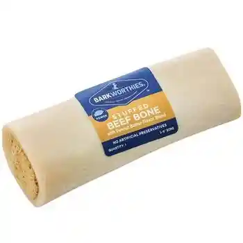 Barkworthies Stuffed Shin Bone Peanut Butter 5-6"