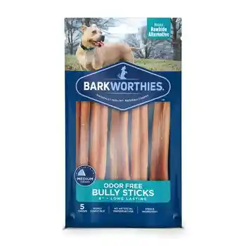 Barkworthies Odor Free Bully Stick 6" 5 Pack