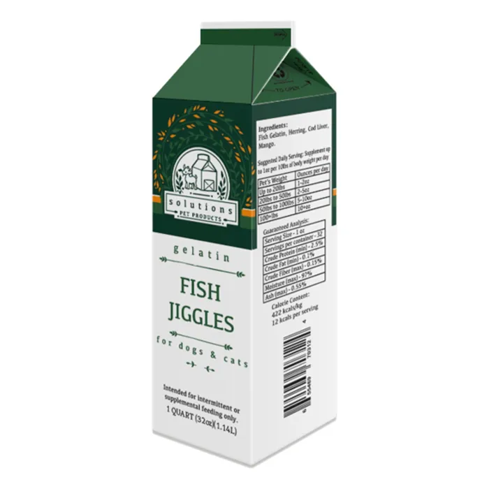 Solutions Pet Products Fish Jiggles 32oz