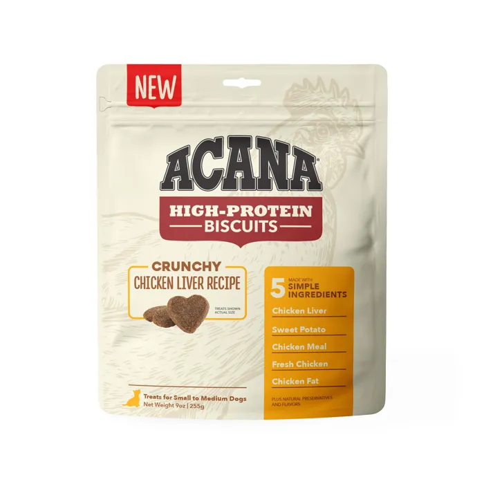 Acana Biscuit Chick Liver Sm 9oz