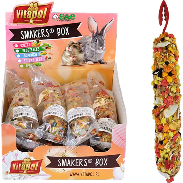 Smakers Treat Stick Sm. Animal Fruit Disp. 12pc