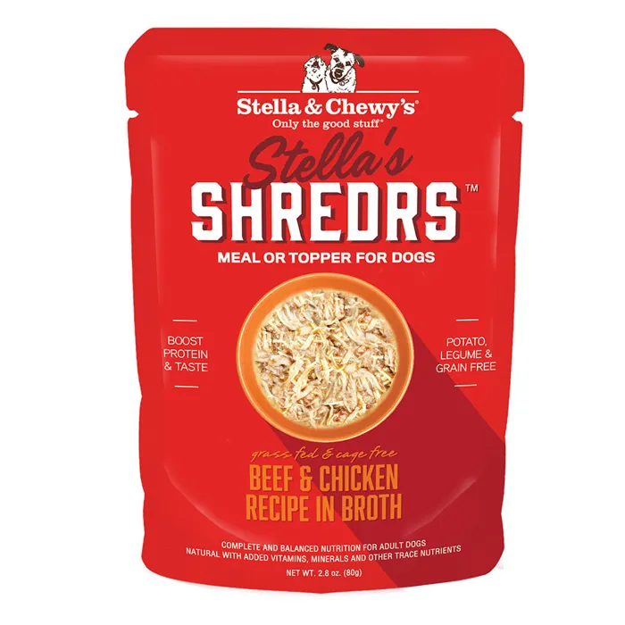 Stella & Chewy's Dog Shreds Beef/Chicken 2.8oa