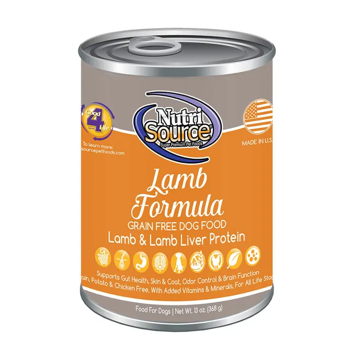 Nutrisource GF Lamb Dog 12.3oz