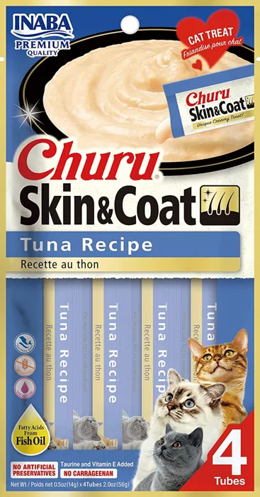 Inaba Churu Skin & Coat Tuna Tubes 2oz