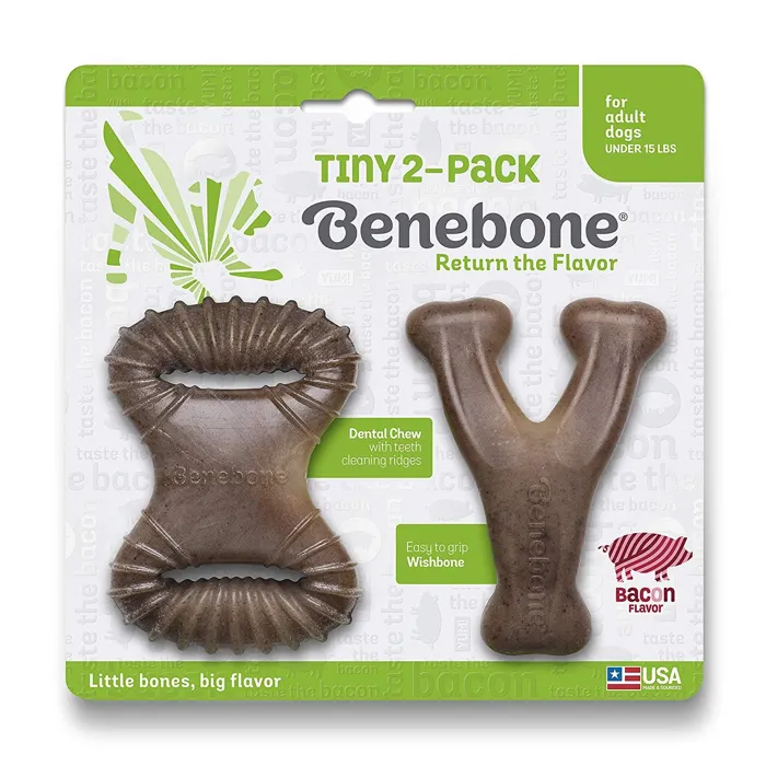 Benebone Bacon Tiny 2-pack