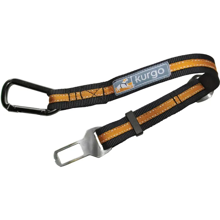Kurgo Direct to Seatbelt Tether Orange