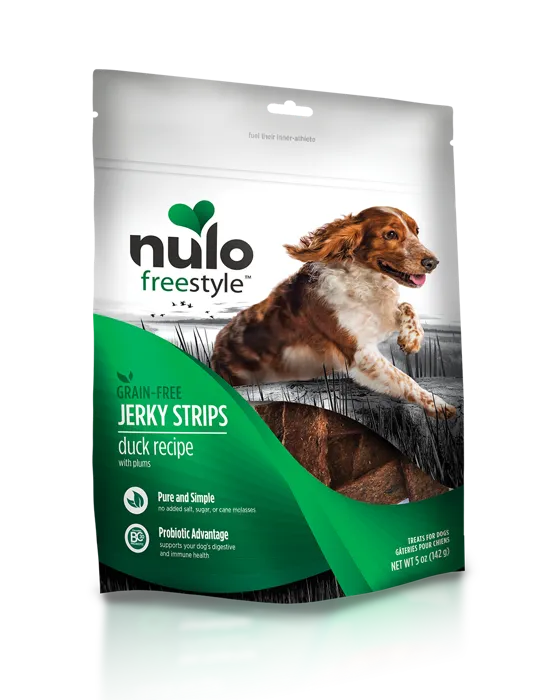 Nulo Dog Jerky Strip Duck/Plum 5oz