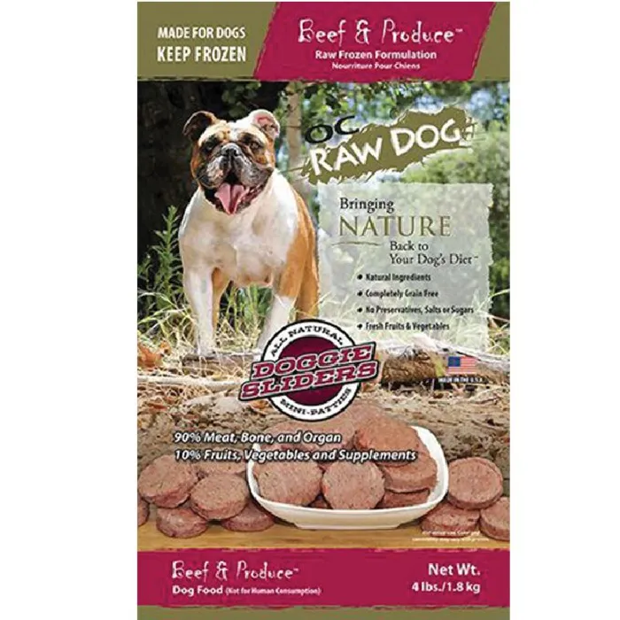 OC Raw Frozen Beef Sliders 4#