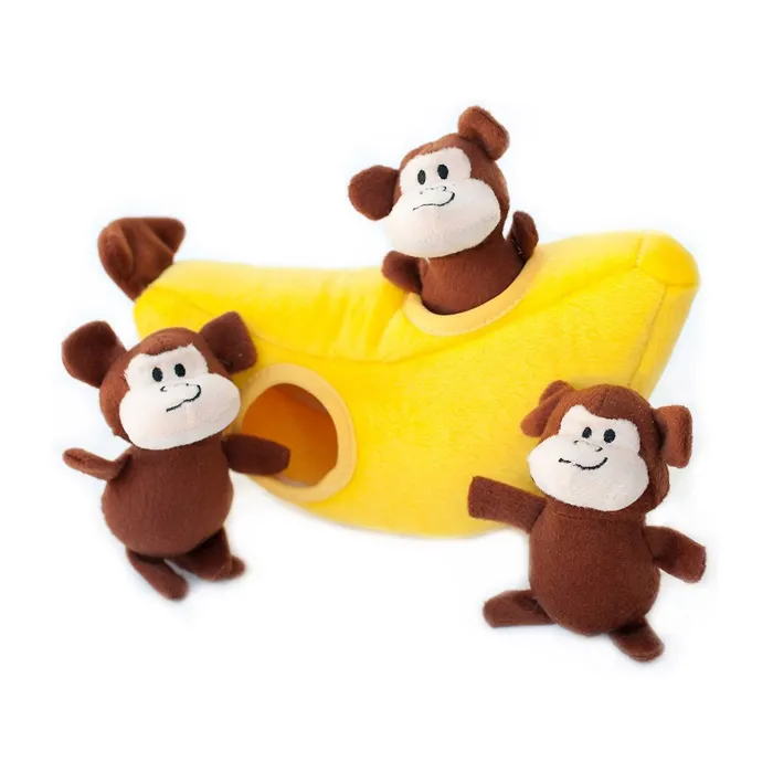 Zippy Paws Burrow Monkey 'n Banana