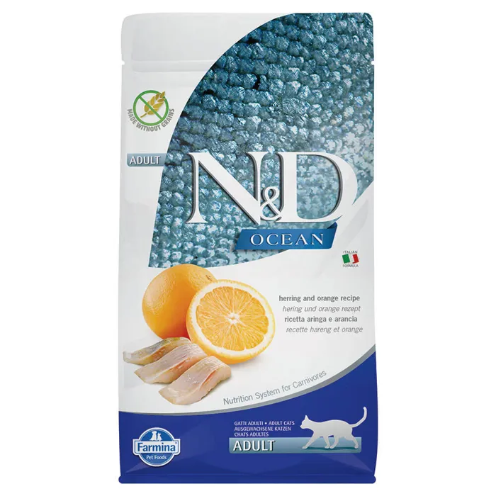 Farmina 3.3 Lb Adult Cat Ocean Herring and Orange