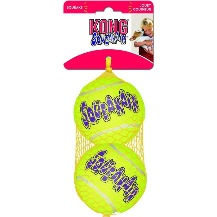 Air Kong Squeaker Ball Lg 2pk