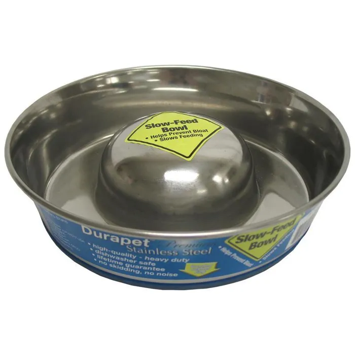 Slow Feed Bowl Stainless Medium