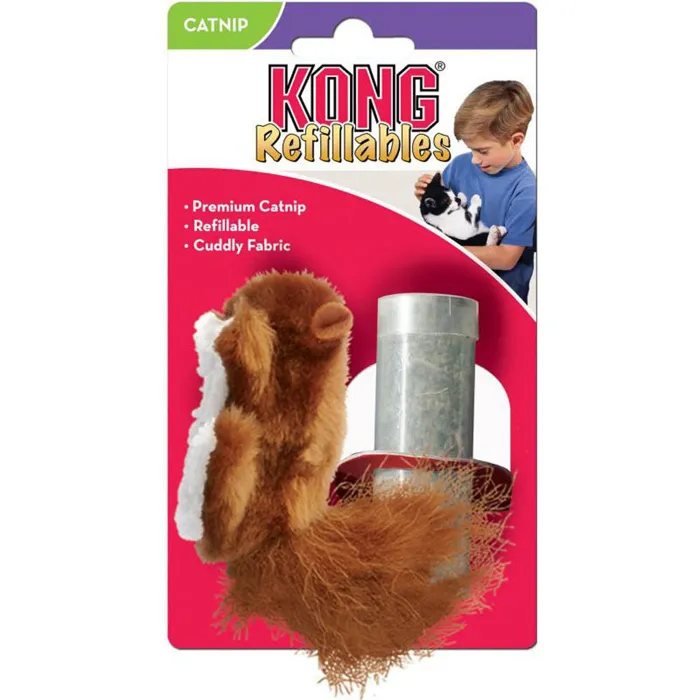 Kong Cat Refillables Catnip Squirrel