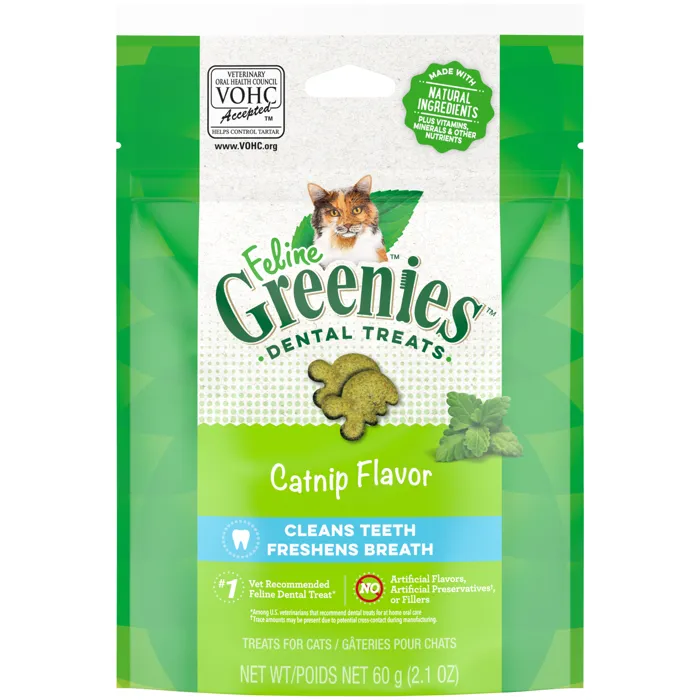 Feline Greenies Dental Catnip 2.1oz