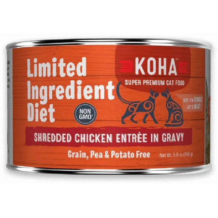 Koha Cat LID Shredded Chicken 5.5oz