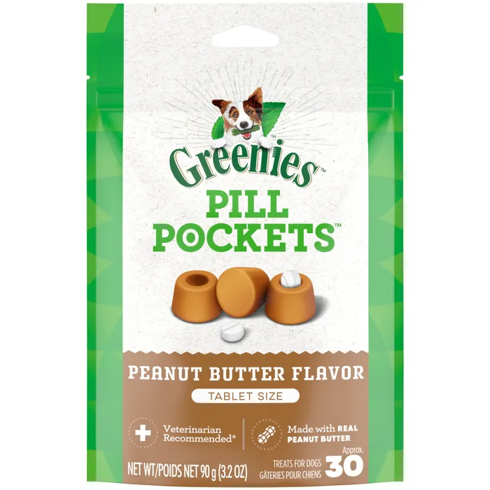 Pill Pockets Dog Peanut Butter Small 3.2oz
