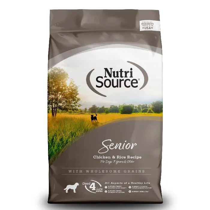 Nutrisource Dog Senior Chicken/Rice 26#
