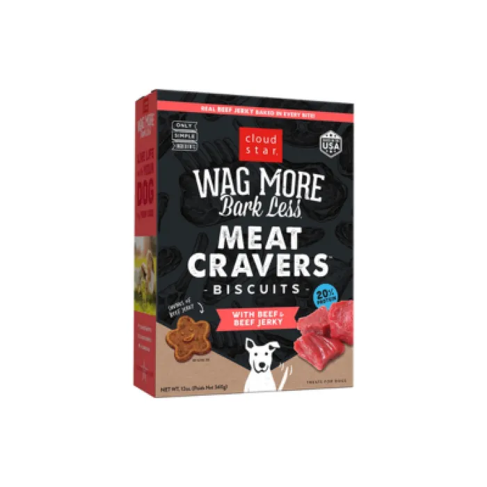 Wag More Meat Cravers Biscuits Beef 12oz
