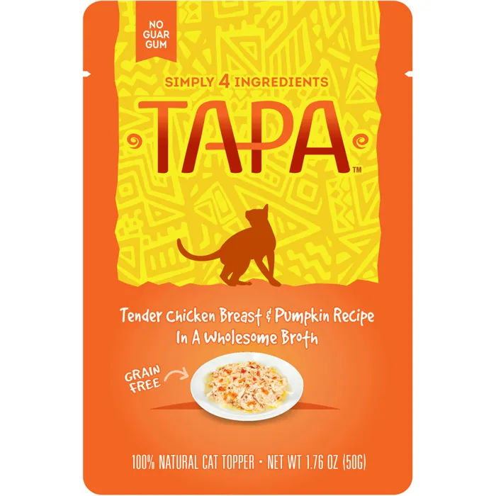 Tapa Cat Chicken and Pumpkin Topper1.76oz