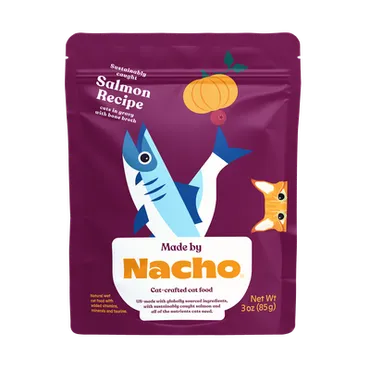 Sustainably Caught Salmon Recipe Cuts In Gravy With Bone Broth Pouch - 3oz