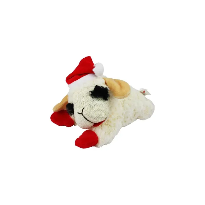 Multipet Lamb Chop w/ Santa Hat 6"