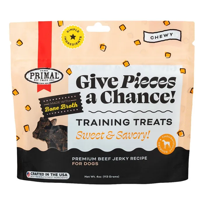 Primal Dog Give Pieces Chance Beef 4oz