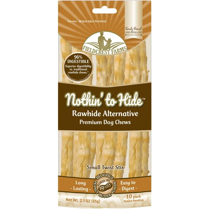 Nothin To Hide Twist Stix Peanut Butter 10pk