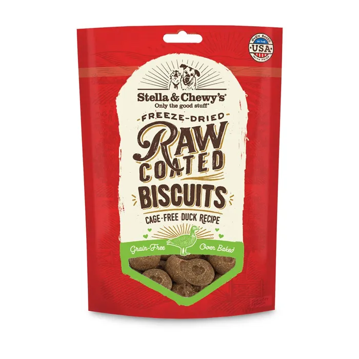 Stella & Chewy's Raw Coated Biscuit Duck 9oz