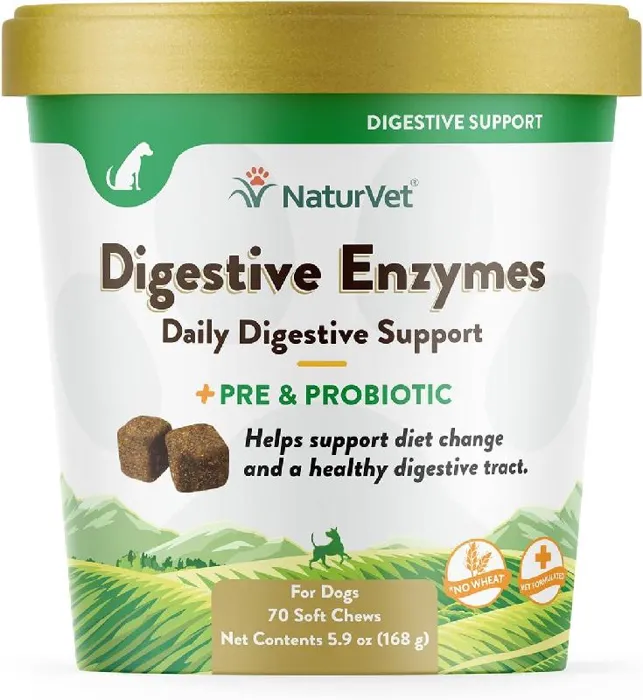 NaturVet Digestive Enzyme Chew 70ct