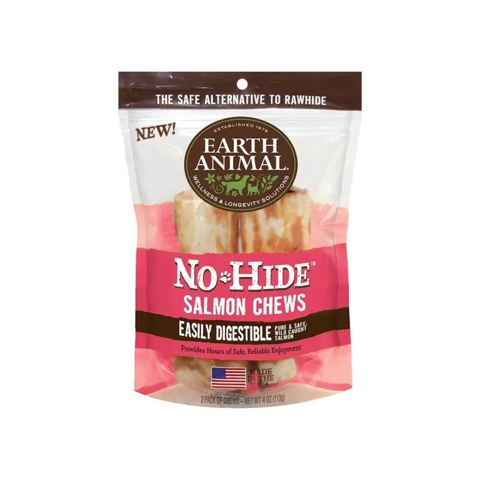 Earth Animal No Hide Salmon 4" 2pk