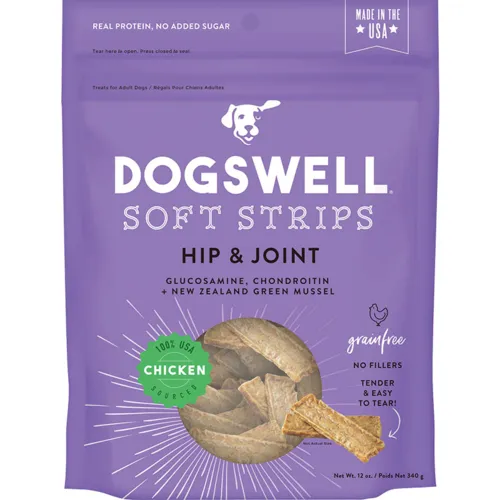 Dogswell Hip and Joint Soft Strip Chicken 12oz