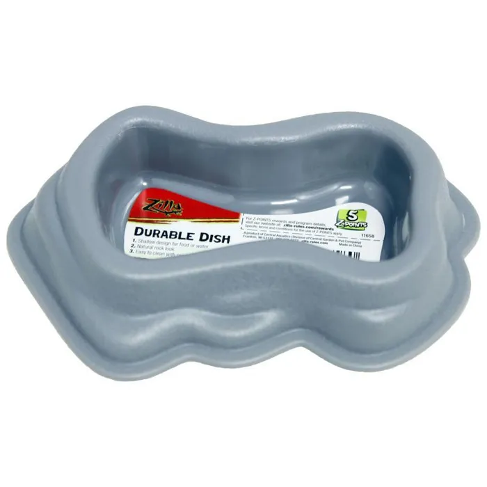 Zilla Durable Dish Gray Small