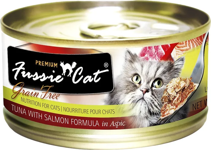 Fussie Cat Tuna with Salmon 2.82oz