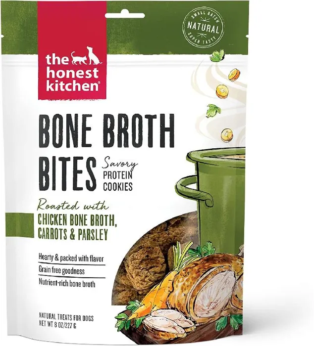 Honest Kitchen Bone Broth Bites Chicken/Carrot 8oz