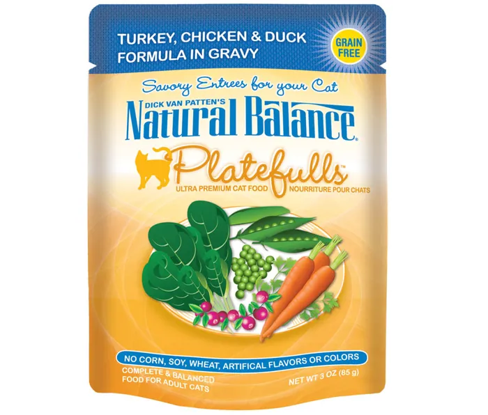 Natural Balance Pouch Cat Turkey Chicken Duck 3oz