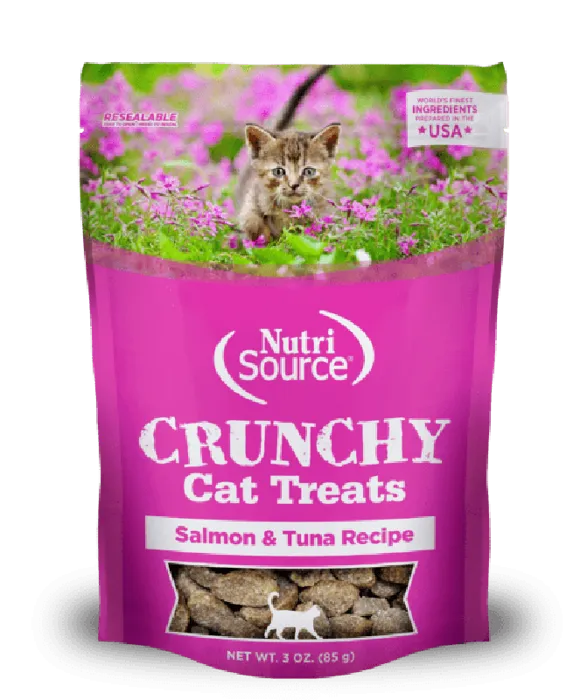 Nutrisource Cat Crunchy Salmon Treats 3oz
