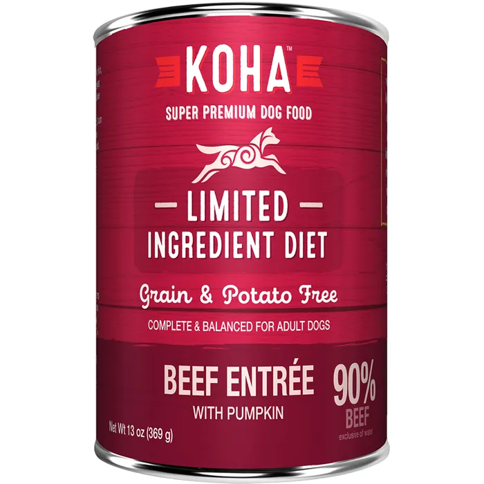 Koha Dog LID 90% Beef 13oz