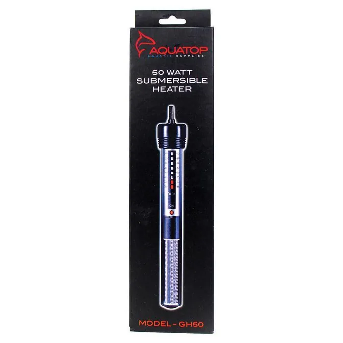Aquatop Submersible Glass Heater 9" 50 Watts