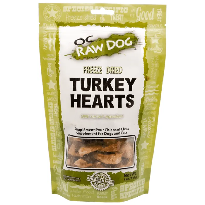 OC Raw FD Turkey Hearts 4oz