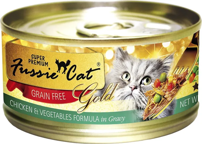 Fussie Cat Gold Chicken and Vegetables 2.82 oz