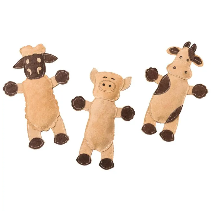 Ethical Dura-Fused Leather Barnyard Toy 11"