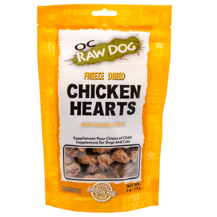 OC Raw FD Chicken Hearts 4oz