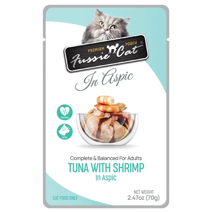 Fussie Cat Tuna/Shrimp Pouch 2.47oz