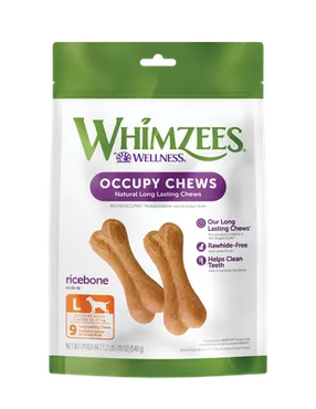 Whimzees Bag Rice Bone 19oz