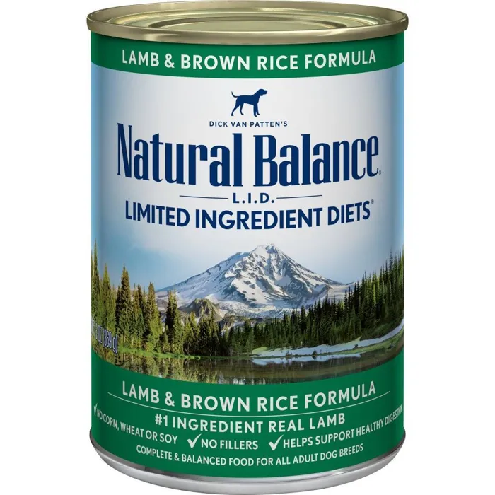 Natural Balance Dog LID Lamb & Rice 13 oz